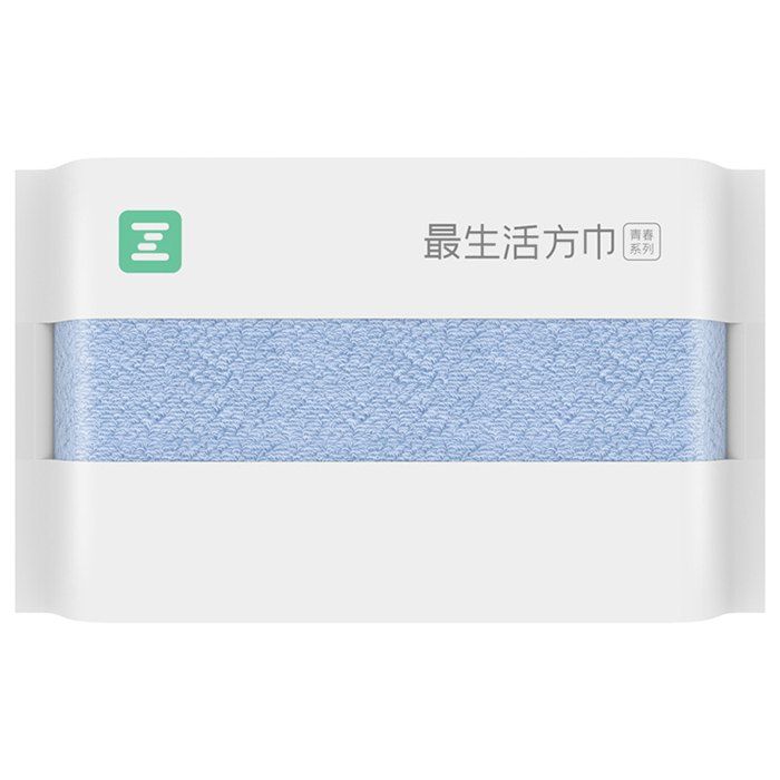 

Z Cotton Absorbent Face Wash Square Towel, Sky blue