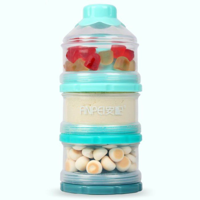 

ANPEI AP3109 Three-layer Milk Powder Box, Light aquamarine