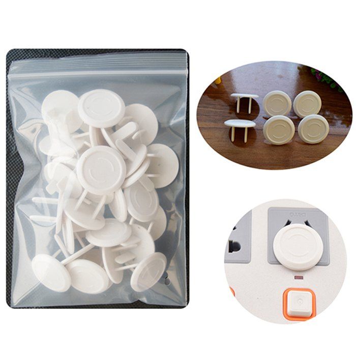 

TUSUNNY SH1.059 Baby Anti-shock Power Socket Protection Cover, White