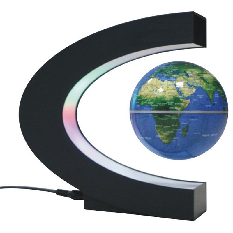 

C-shaped 3 inch Light Magnetic Levitation Globe, Blue