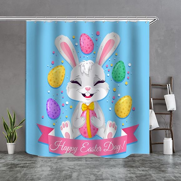 Rideau de douche Beauty Rabbit Boutique - multicolor W71 X L71 INCH