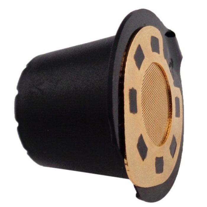

NESPRESSO Filled Repeatable Filter Capsule Coffee Housing with Golden Cover ( Chrome Plated, Gold