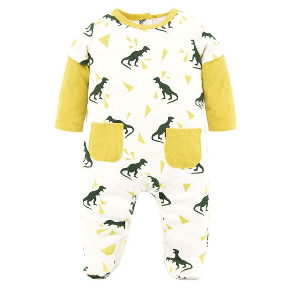 

PY1050 Cotton Cartoon Baby Newborn Robes Romper, Multi-a