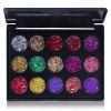 CmaaDu 15 Colors Shiny Diamond Waterproof Eyeshadow - multicolor A A02