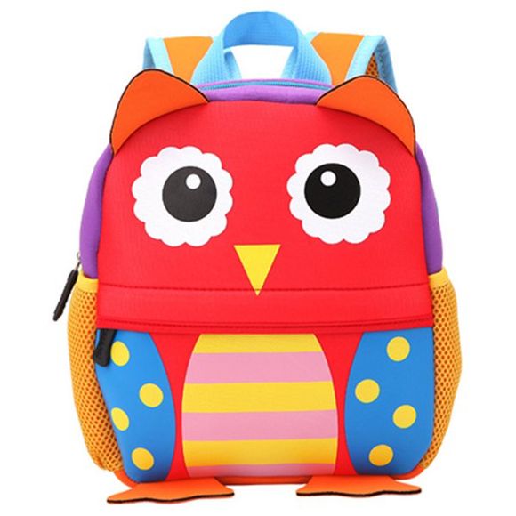 26 x 32cm Sac à Dos de Dessin Animé pour Enfants Matière Plongée Ecole - multicolor A OWL