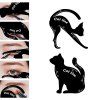 Creative Cat Eyeliner Card 2pcs - Noir 