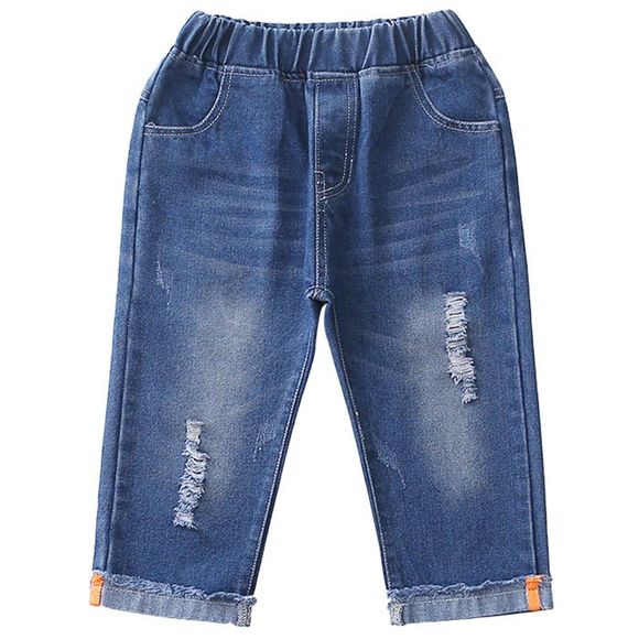 KH0206 Short en jean Summer Boy Fashion - Bleu de Soie 14-15YEARS（160）