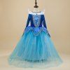 03 - 28 - 4 Mode Sofia Princesse Design Girl Dress - Bleu de Ciel 4 - 5 YEARS