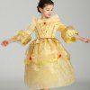 03 - 28 - 2 Enfants Voir Robe de Princesse Design - Jaune Clair 3 - 4 YEARS