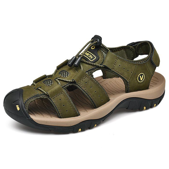 

Fashion Outdoor Slip Sandals for Men, Army green