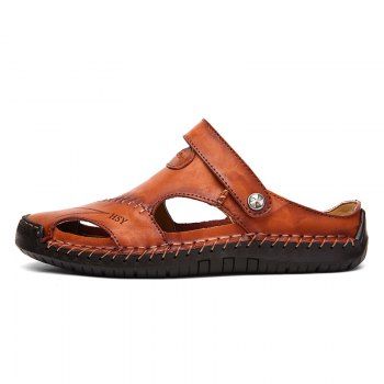 

Men Beach Casual Sandals Breathable Lightweight Super Comfortable, Deep brown
