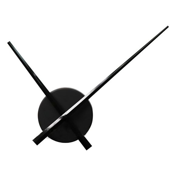 Grand Kit de Mouvement d'Horloge Murale de Mécanisme d'Engrenage de Bricolage pour Décoration de Maison - Noir 