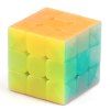 QiYi 3 x 3 Smooth Magic Cube Finger Puzzle Jouet - multicolor A 
