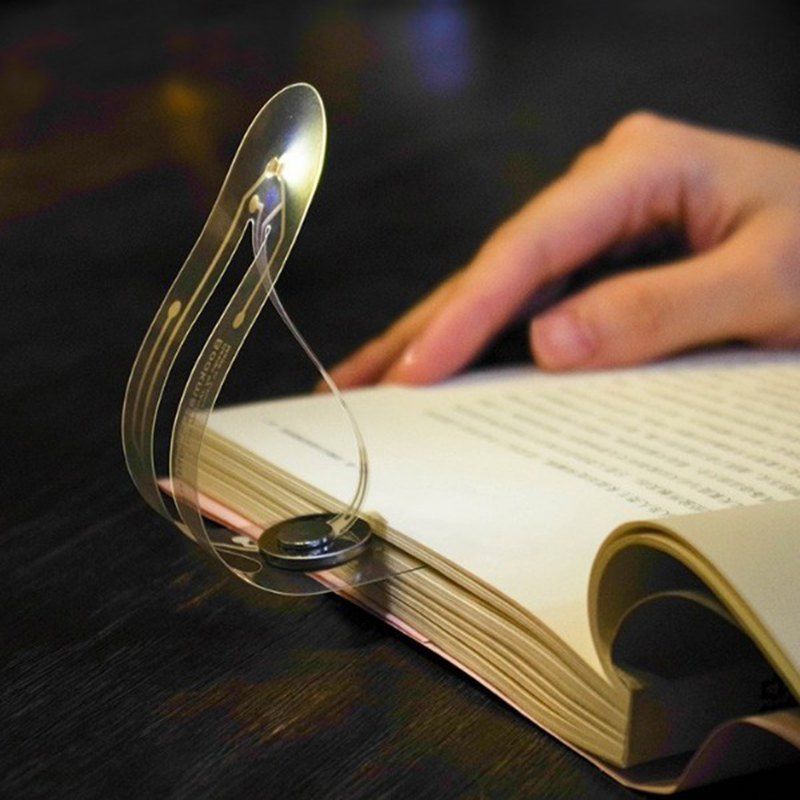 [41 OFF] 2021 Ultrathin LED Bookmark Folding Curved Book Light In