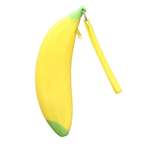 Sac de rangement en forme de banane - Jaune 