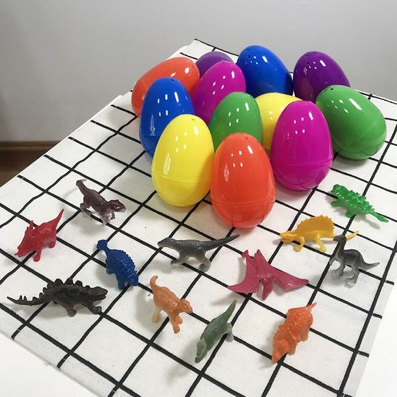 Œufs Ouverts Créatifs pour Enfants 12 Pièces - multicolor 3 INCHES