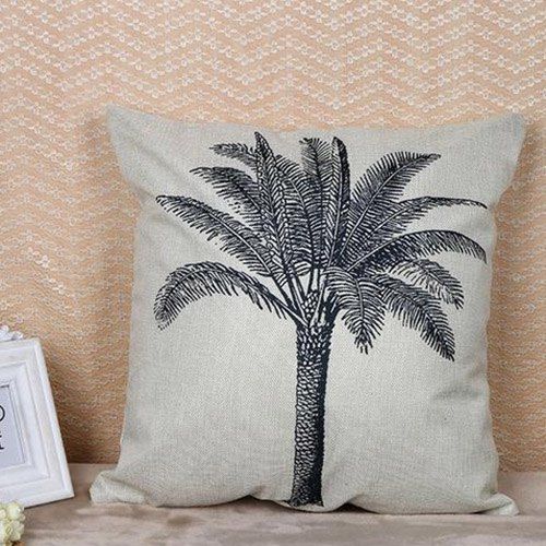 

Digital Printed Cotton Linen Pillowcase, Gray