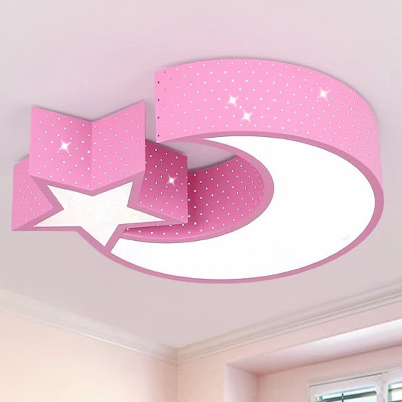 Fyl 001 85 256v 24w 2000lm Star Moon Children S Room Bedroom Lighting Eye Care Light Cartoon Led Ceiling Lamp