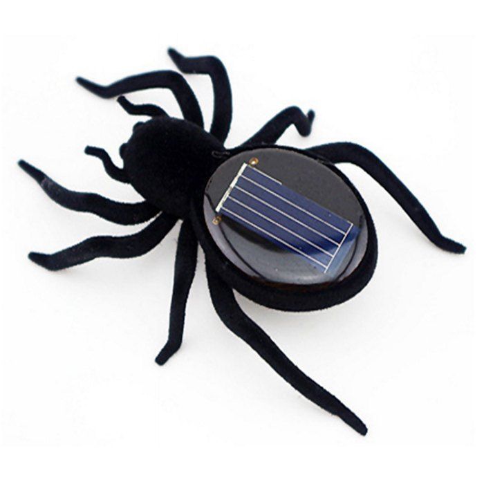 

Creative Solar Spider Toy, Black