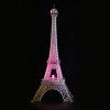 Décoration Créative de Lampe de Nuit Colorée de Tour Eiffel Illuminé Romantique pour Saint-Valentin - Blanc 8 X 19