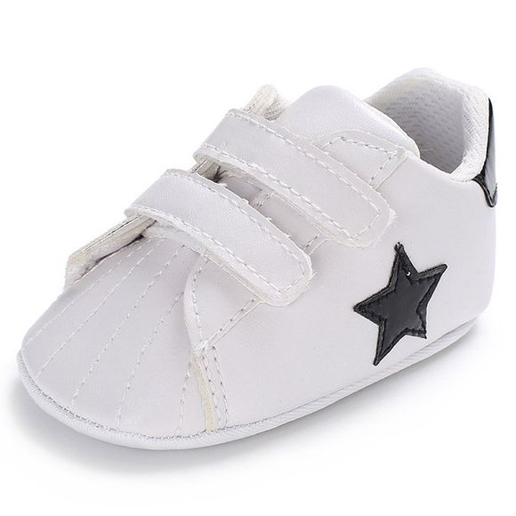 Chaussures à bout pointu pour bébé Star Soft Bottom Casual Toddler - Noir EU 23