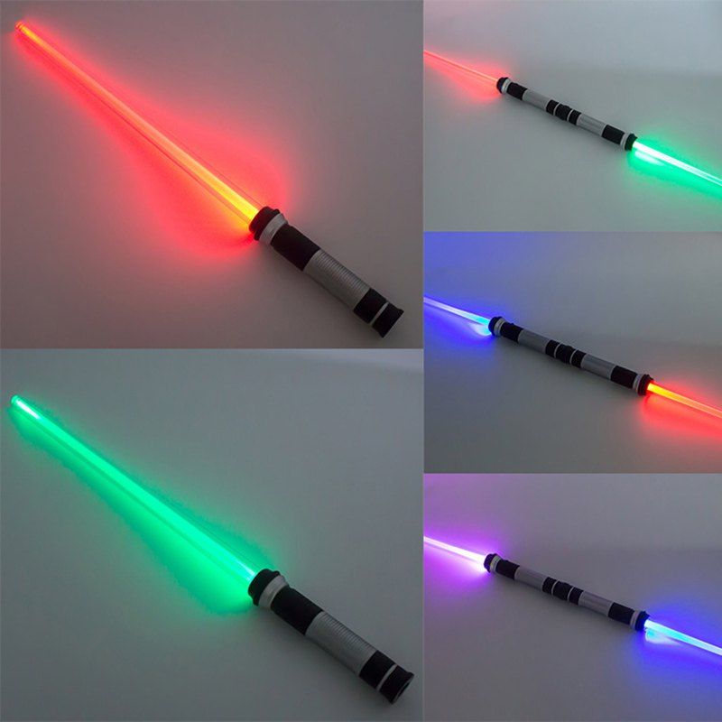 

2-in-1 Induction Color Change Sound Light Bar Toy 2pcs, Silver