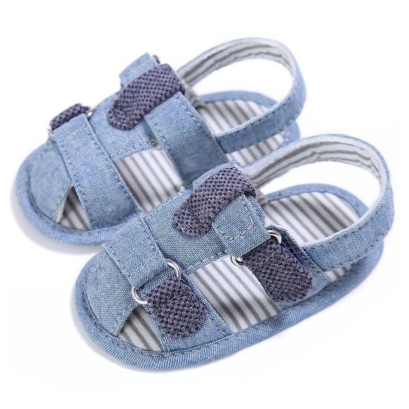 B38 0 - 1 an garçon été sandales d'été Chaussures tout-petits bébé - Bleu EU 22