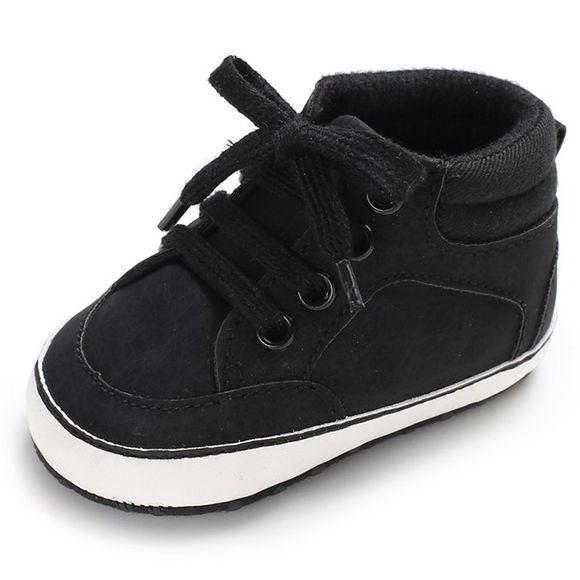 C - 513 chaussures de tout-petit anti-dérapantes pour bébés, culottes souples - Noir EU 23