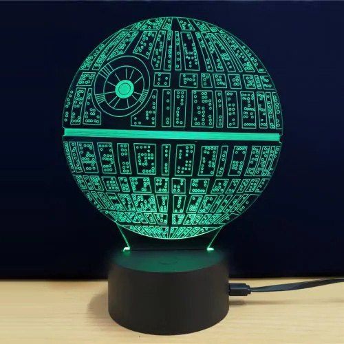 

LED 3D Acrylic Ambient Lamp Night Light, Multi