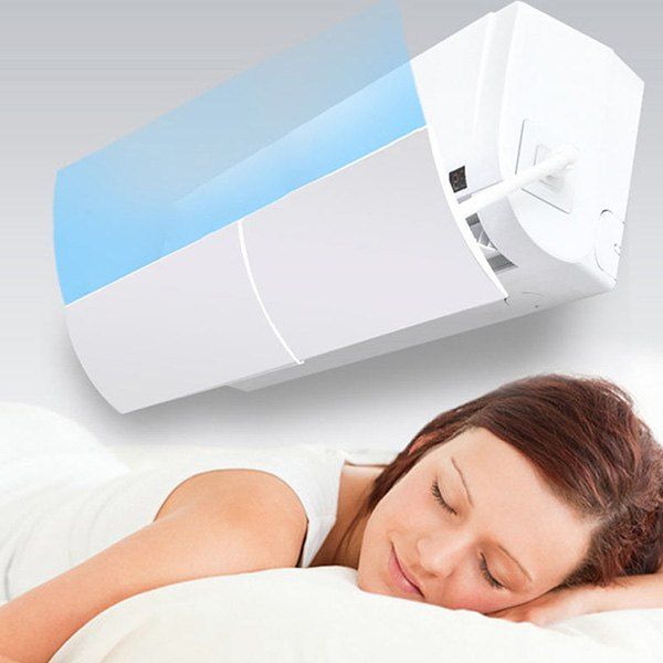 

Simple Multifunctional Telescopic Air Conditioning Baffle Hood, White