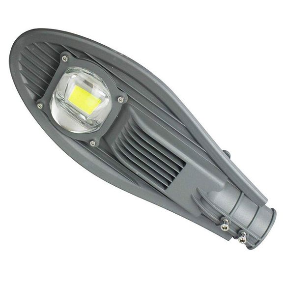 BRELONG TA016 30W Lampe de Rue en Plein Air Imperméable IP65 AC 85 - 265V - Gris WHITE