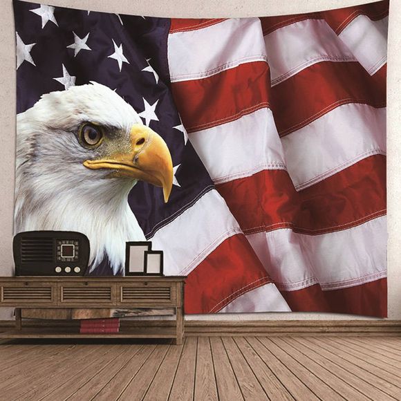 Tapisserie avec Drapeau Américain Imprimé Patriotique - multicolor A 230 X 180CM