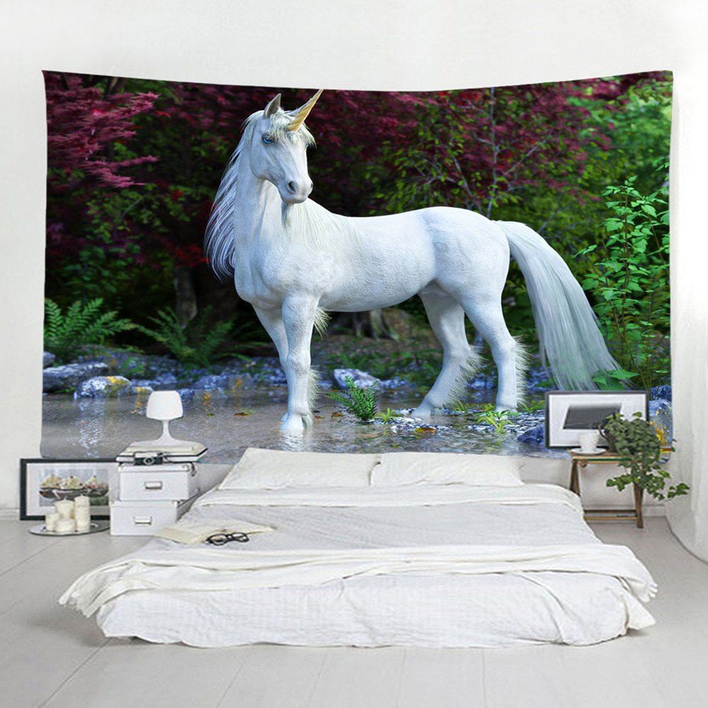 

Home 3D Unicorn Tapestry, Multi-a