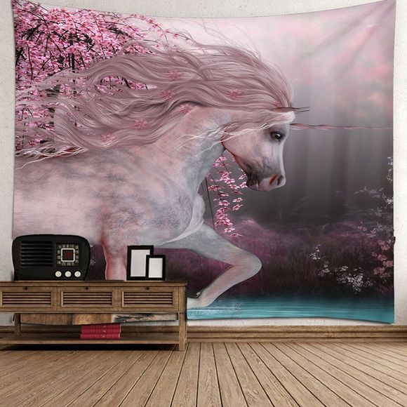 Tapisserie de Licorne Belle pour Décoration de Maison - Rose Rosé 230 X 180CM