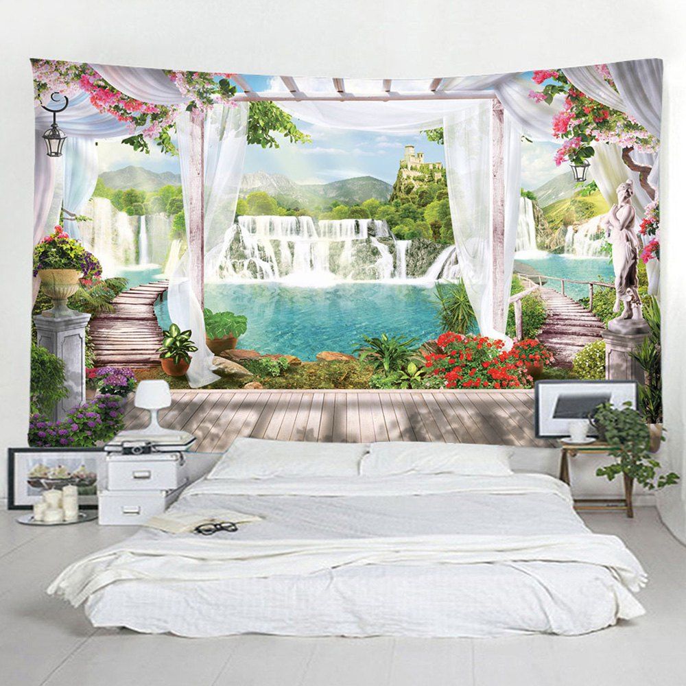 [31 OFF] 2021 Creative Window Sill Waterfall Tapestry In LIGHT