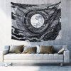 Tapisserie Murale avec Motif d'Etoile Lune pour Décoration de Salon et Chambre à Coucher - Noir W59 X L79 INCH