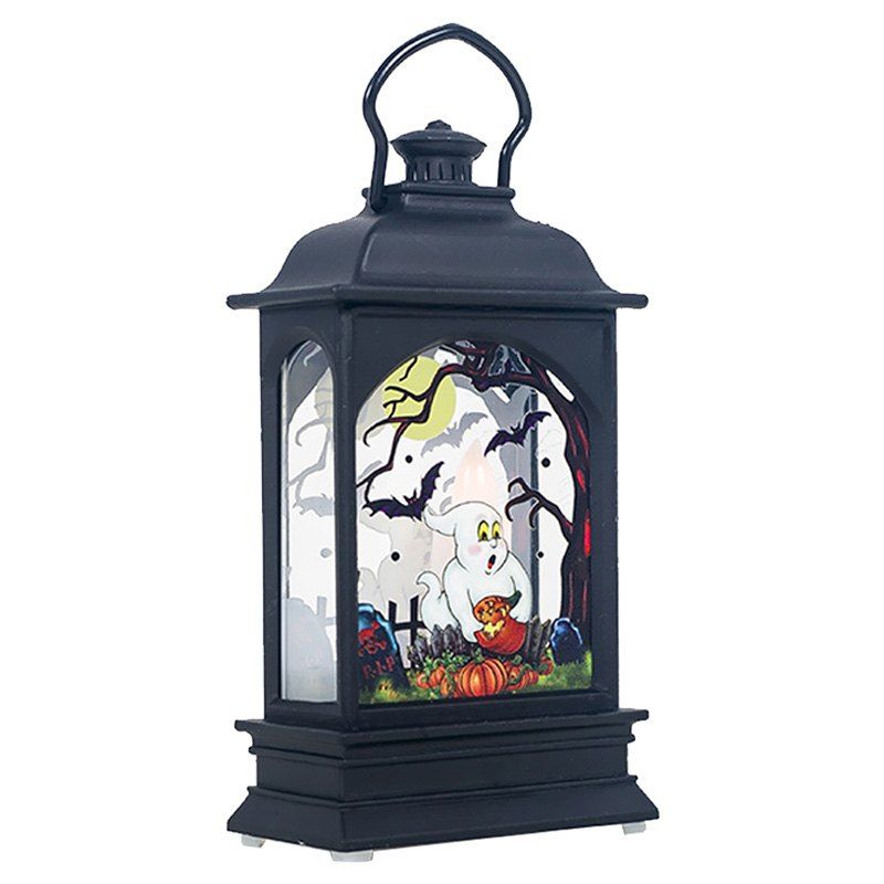 

Halloween Subject LED Candle Transparent Wind Light, Multi-a