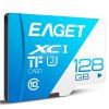 EAGET T1 Classe 10 Micro SDHC UHS-I Carte Mémoire Flash TF à Haute Vitesse - Bleu de Ciel 128G