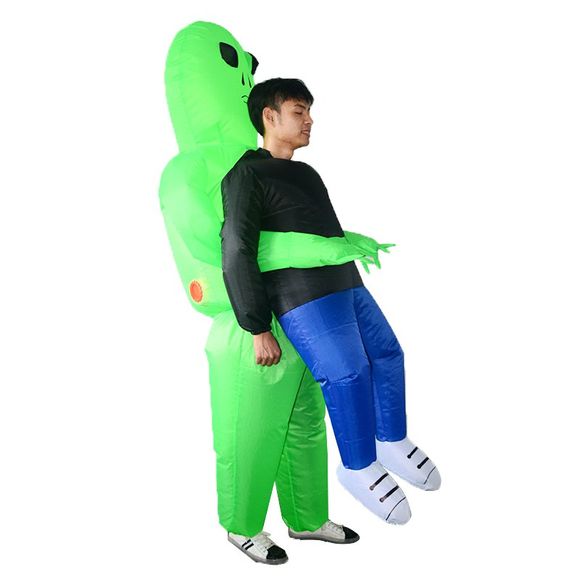 Vêtements Gonflables d'Extraterrestre de Scène d'Atmosphère de Bar d'Halloween pour Adulte - Vert 