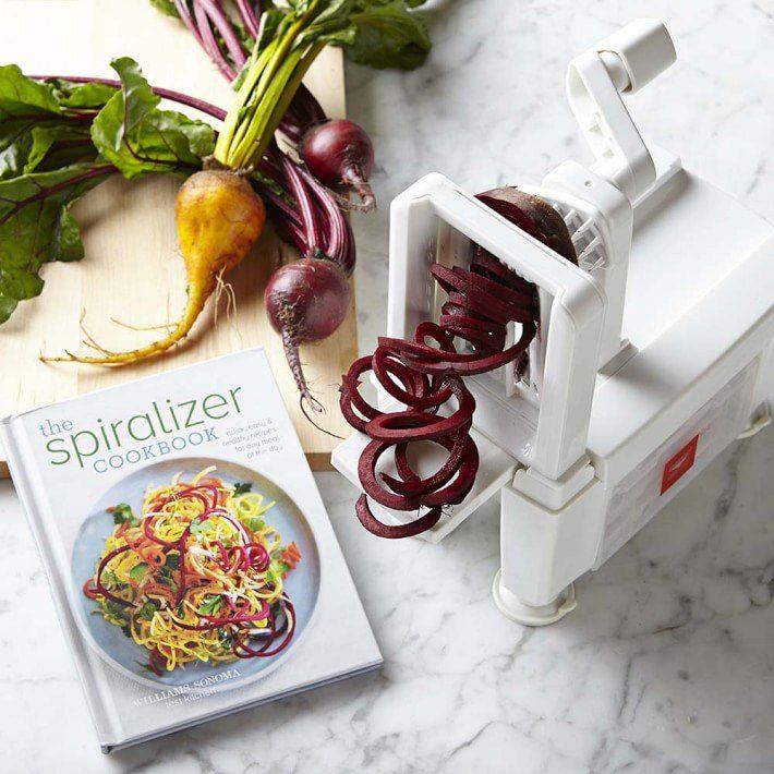 

Multi-functional Three-in-one Manual Rotatable Vegetable Cutter, White