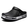 AIALDUN Chaussures de Plage Tunnel Camouflage Personnalité Mode pour Hommes - Noir EU 44