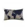 Housse de Coussin Imprimé pour Canapé - Blanc et Noir 50*30CM