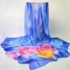 Ombre imprimé floral Wrap Scarf - Bleu 
