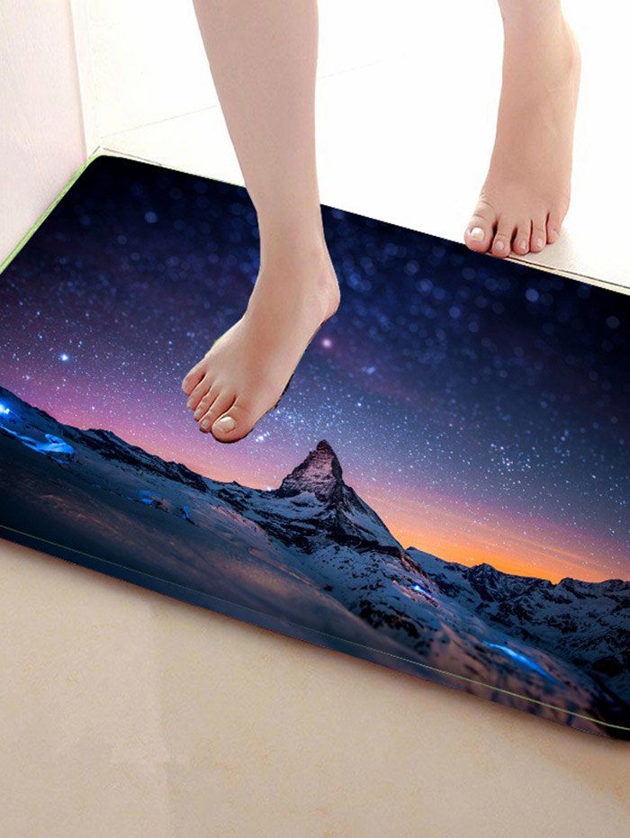 

Snow Mountain Print Home Decor Caroset Skidproof Rug, Colormix