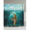 Rideau de Douche Imperméable Tigre Sous Marin Imprimé - multicolore W59 INCH * L71 INCH