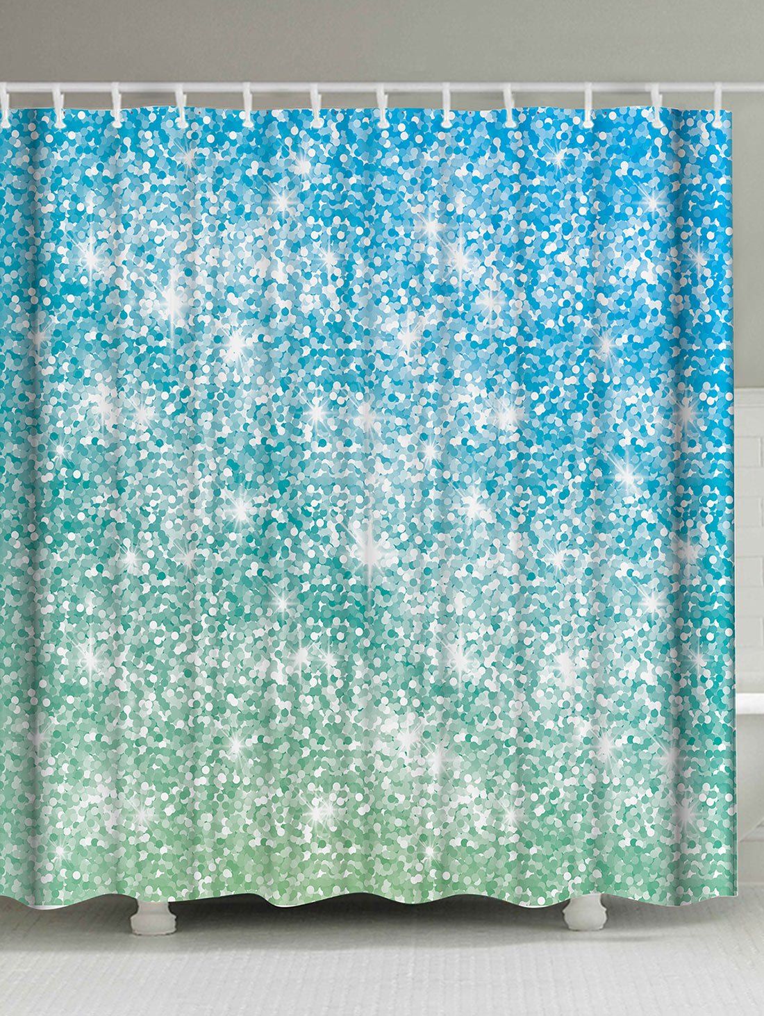 

Waterproof Shimmer Background Pattern Shower Curtain, Colormix