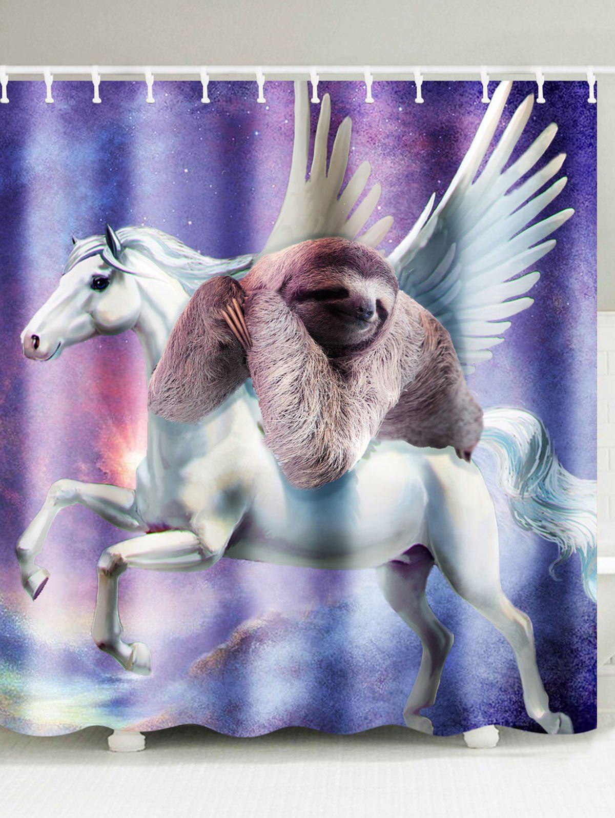 [17 OFF] 2021 Funny Animals Bathroom Shower Curtain In COLORMIX