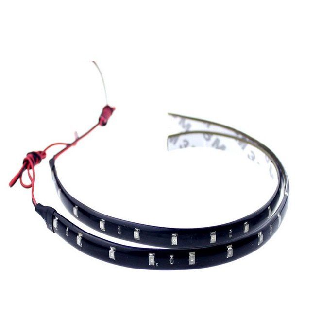 

12V 30cm Waterproof Car LED Light Strip, Colorful