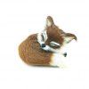 Mignon Simulation Fox Peluche Jouets Enfants Apaiser Cadeaux de Poupée - Jaune 