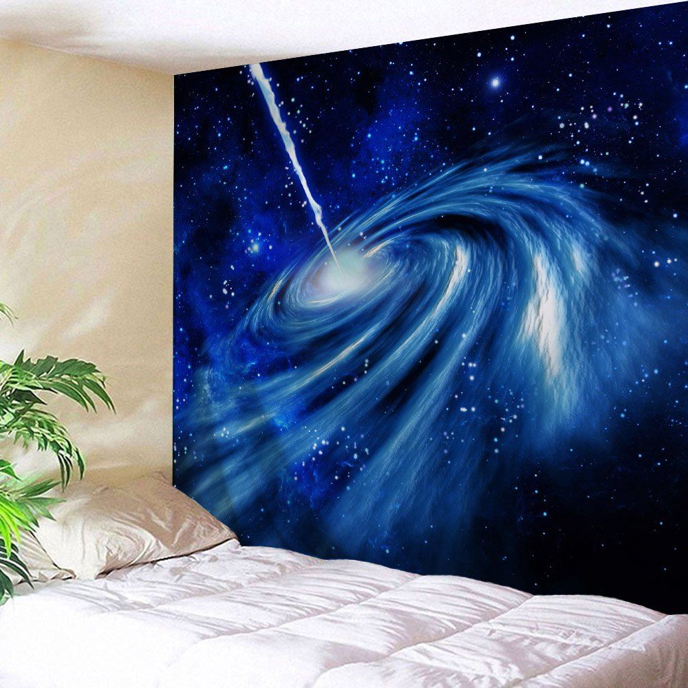 

Starry Sky Wall Hanging Decorative Throw Tapestry, Cerulean